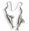 Beautiful and exquisite Humpback Whale Earrings barrette!